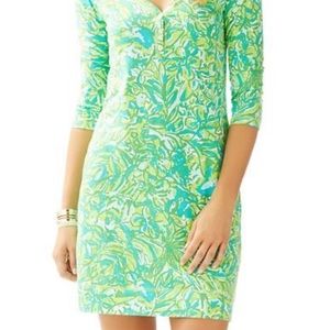 Lilly Pultizer Palmetto Dress- Green Parrot